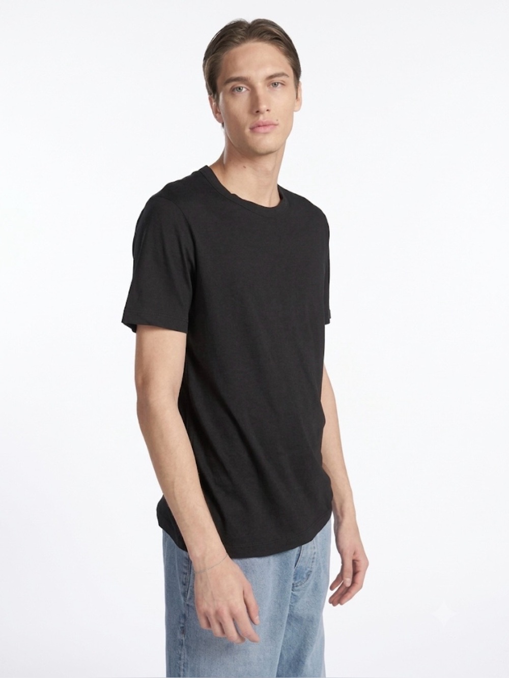 Cotton Citizen Classic Men’s Black Cotton Short Sleeve Crew Tee Shirt Size Small